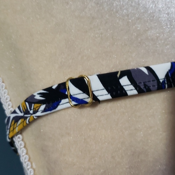 NWT On The Beach Tropic Branchs Ruched Tankini Top Size 14 - Picture 5 of 10